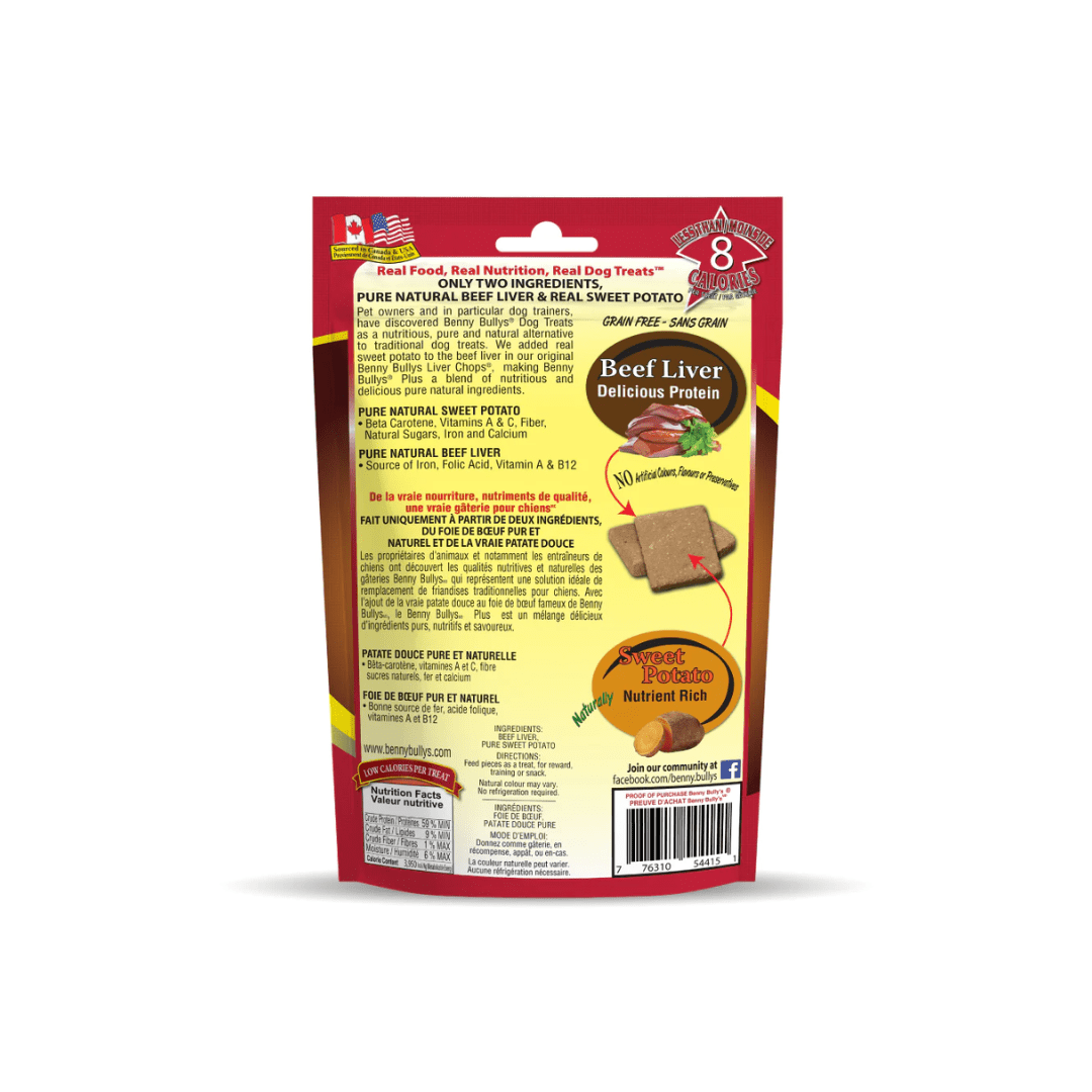 Benny Bully's Freeze - Dried Dog Treats - Beef Liver with Sweet Potato - Toronto Pets