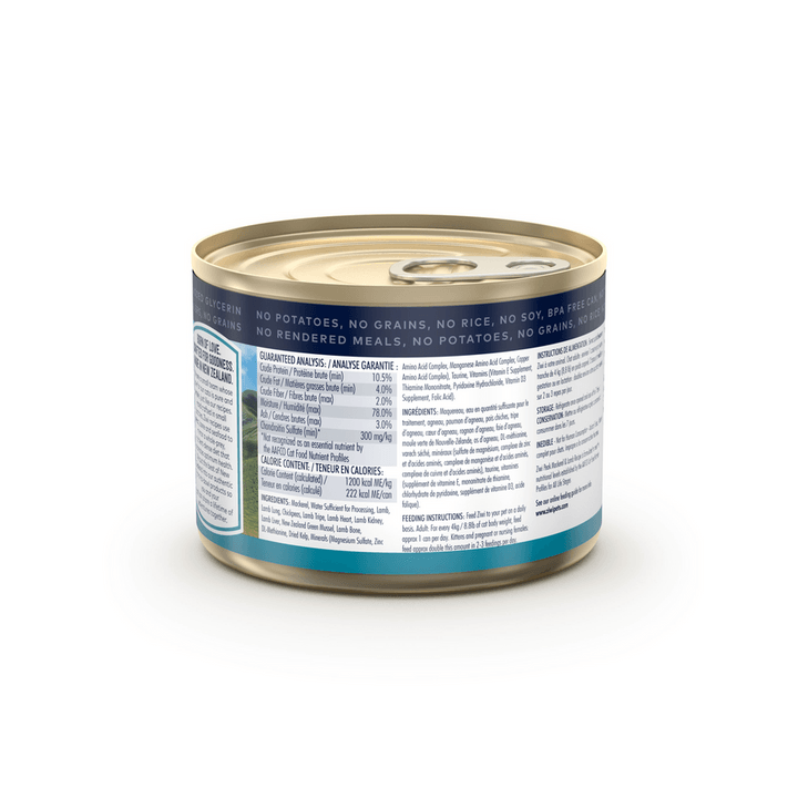 ZIWI Peak Wet Cat Food - New Zealand Mackerel & Lamb Recipe Canned