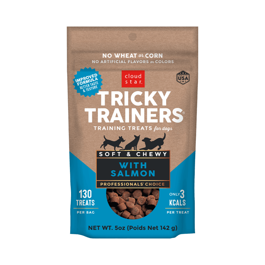 Cloud Star Dog Treats - Tricky Trainers Soft & Chewy Salmon - Toronto Pets