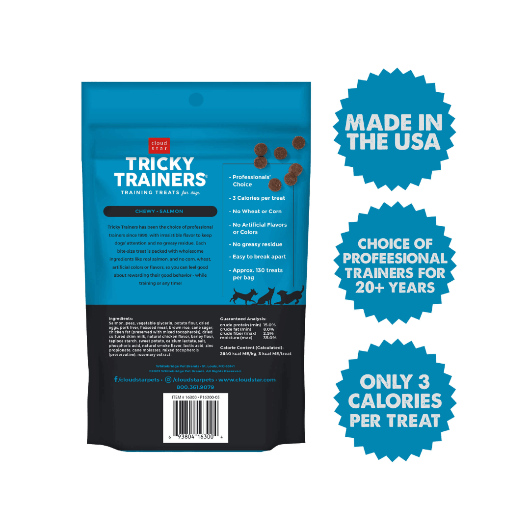 Cloud Star Dog Treats - Tricky Trainers Soft & Chewy Salmon - Toronto Pets
