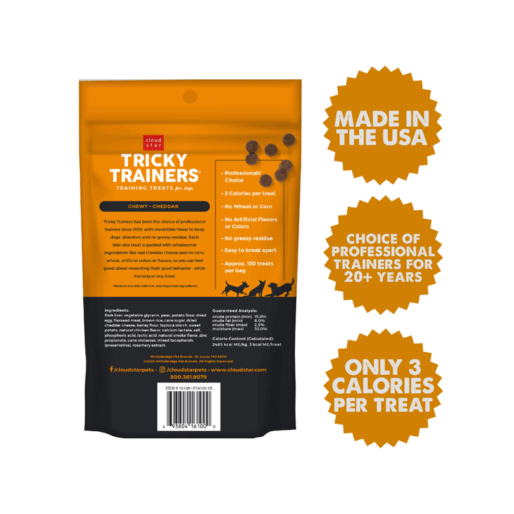 Cloud Star Dog Treats - Tricky Trainers Soft & Chewy With Cheddar - Toronto Pets