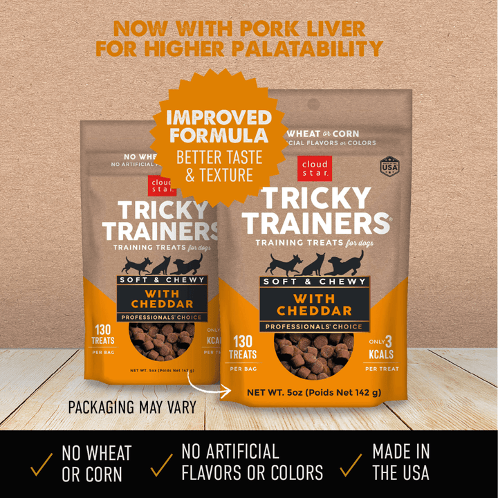 Cloud Star Dog Treats - Tricky Trainers Soft & Chewy With Cheddar - Toronto Pets