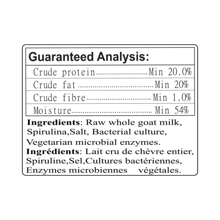 Happy Days Dairy Frozen Dog and Cat Treats - Raw Goat Cheese Treats with Spirulina - Toronto Pets