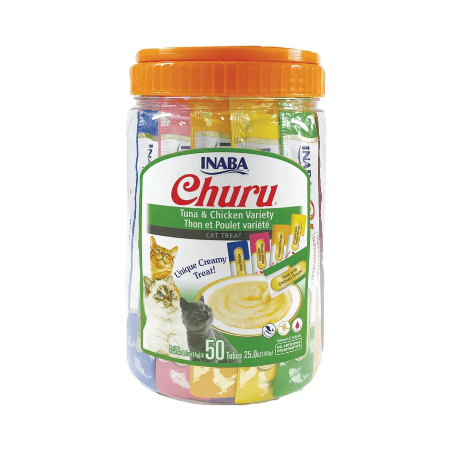 Inaba Cat Treats - Churu Purees Tuna and Chicken Variety Jar - Toronto Pets