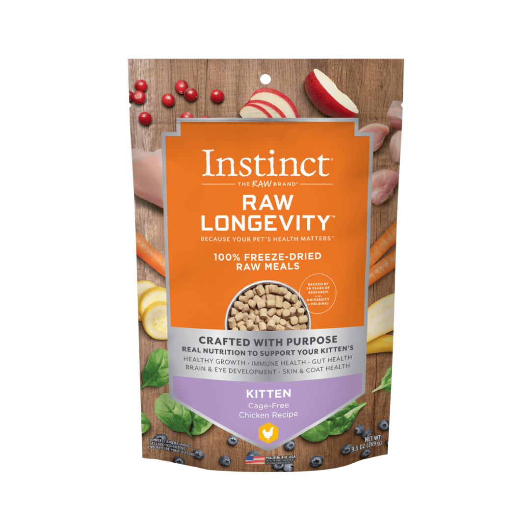 Instinct Freeze - Dried Cat Food - Raw Longevity 100% Raw Meals Cage - Free Chicken Recipe For Kittens - Toronto Pets