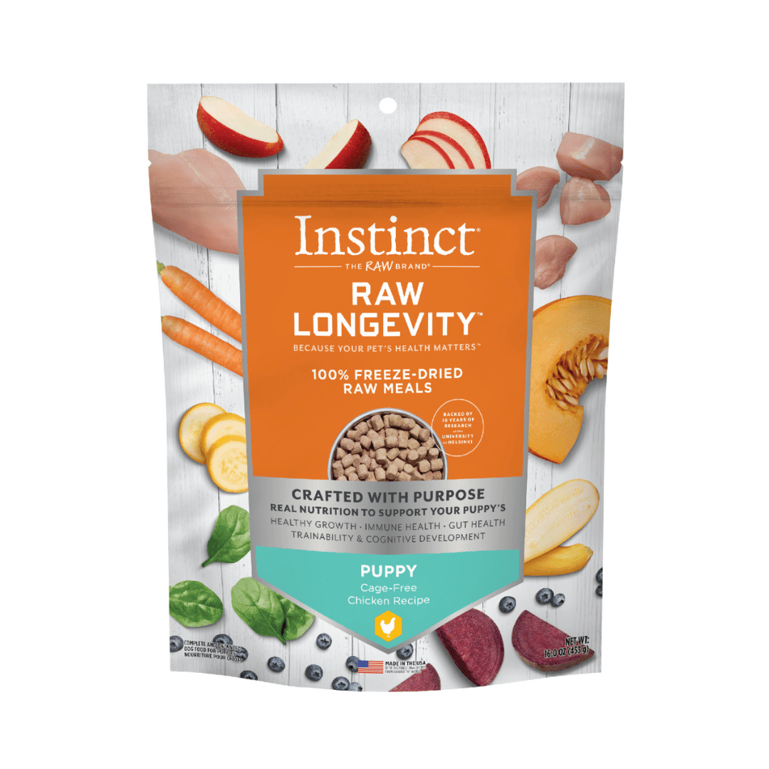 Instinct Freeze Dried Dog Food - Raw Longevity 100% Freeze - Dried Raw Meals Cage - Free Chicken Recipe For Puppies - Toronto Pets