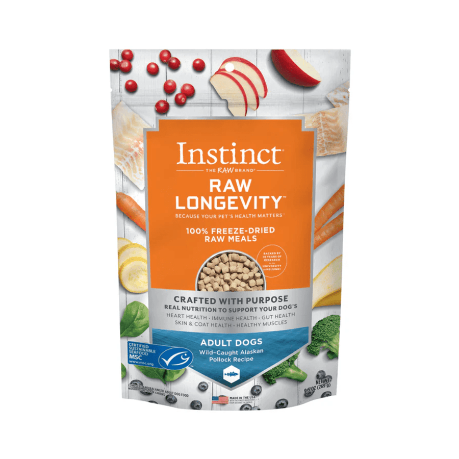 Instinct Freeze Dried Dog Food - Raw Longevity 100% Raw Meals Wild - Caught Alaskan Pollock Recipe - Toronto Pets
