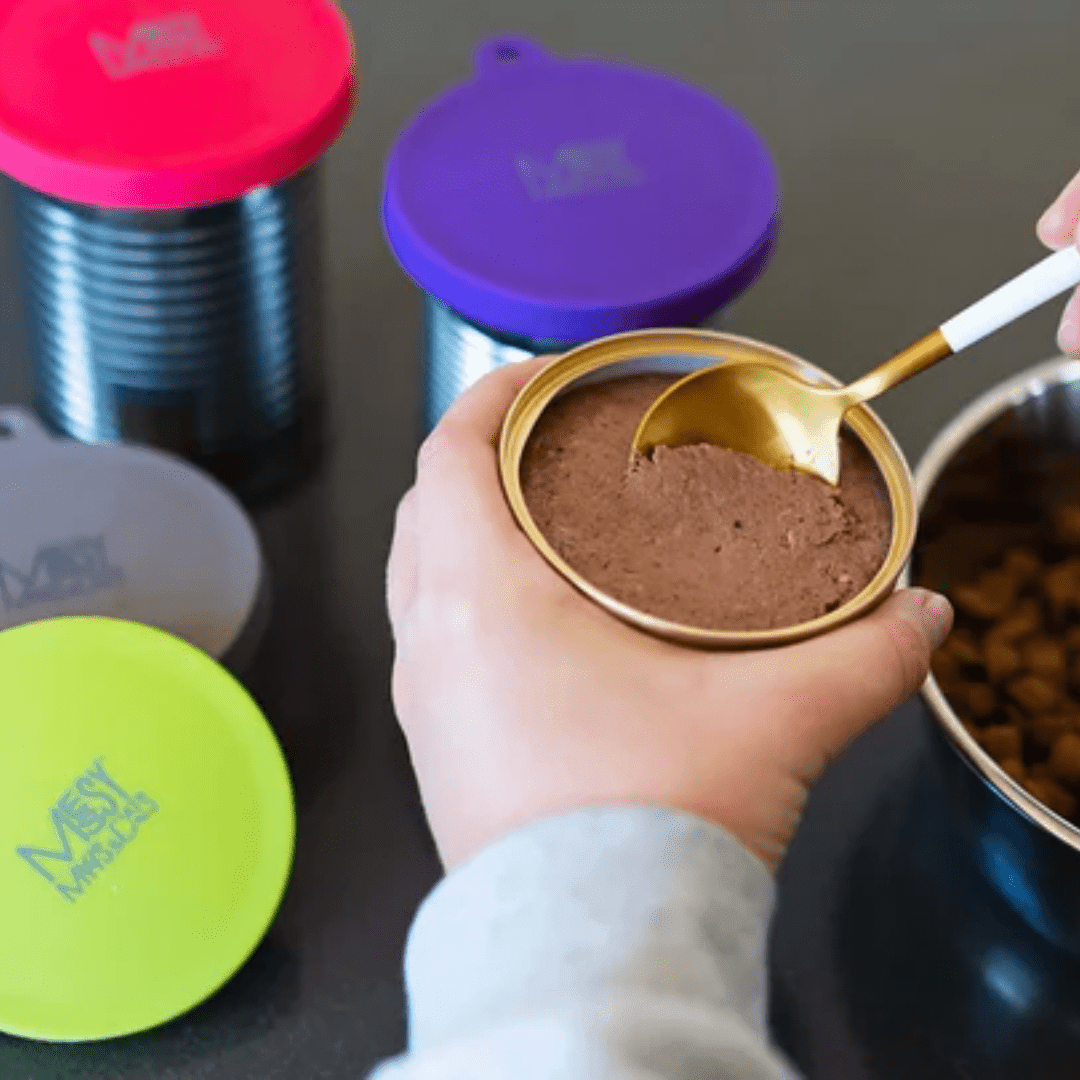 Messy Mutts Dog and Cat Food Accessories - Silicone Universal Food Can Cover - Toronto Pets