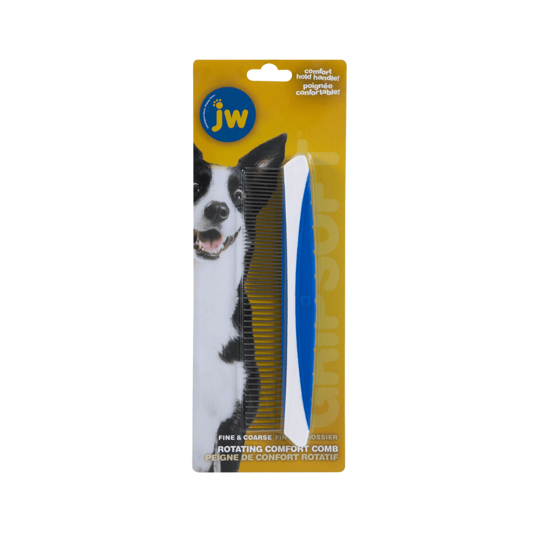 Petmate Dog Grooming Supplies - JW Gripsoft Fine & Coarse Comfort Comb - Toronto Pets