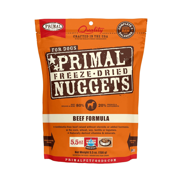 Primal Freeze - Dried Dog Food - Nuggets Beef Formula - Toronto Pets