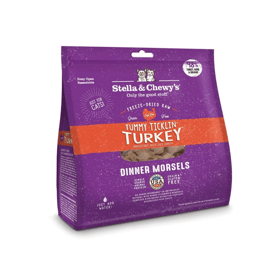 Stella & Chewy's Freeze Dried Cat Food - Tummy Ticklin’ Turkey Raw Dinner Morsels - Toronto Pets