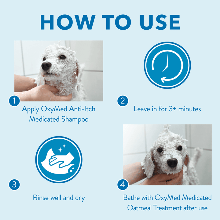 Tropiclean Dog & Cat Grooming Supplies - Oxymed Anti - Itch Medicated Oatmeal Shampoo - Toronto Pets