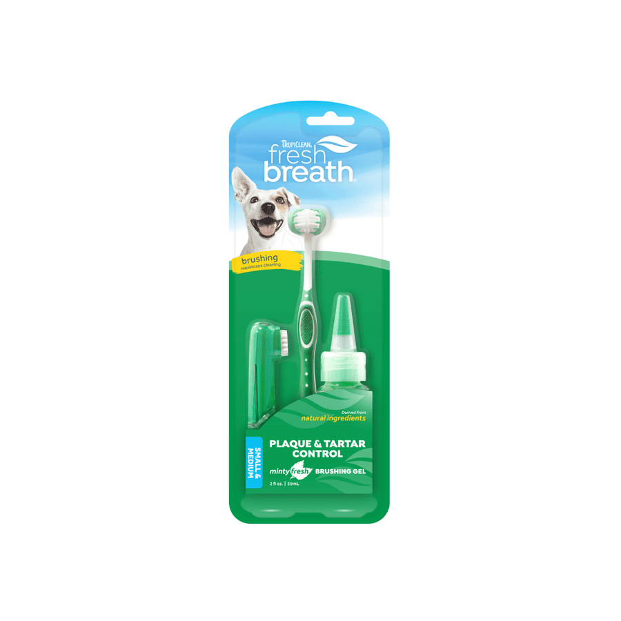 Tropiclean Dog Dental Care - Fresh Breath Oral Care Kit For Small & Medium Dogs - Toronto Pets