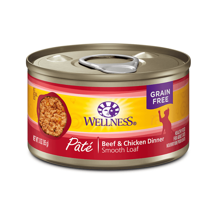Wellness Wet Cat Food - Beef & Chicken Entree Pate Canned - Toronto Pets