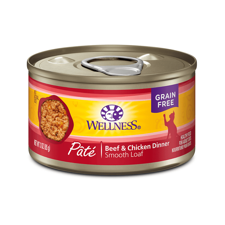 Wellness Wet Cat Food - Beef & Chicken Entree Pate Canned - Toronto Pets
