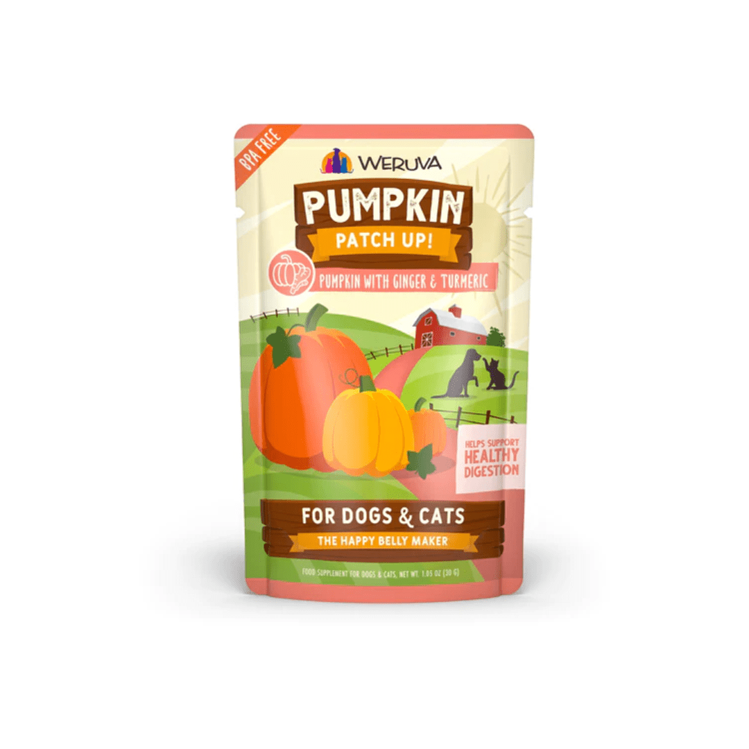 Weruva Dog and Cat Supplements - Pumpkin Patch Up Pumpkin with Ginger & Tumeric Pouch - Toronto Pets