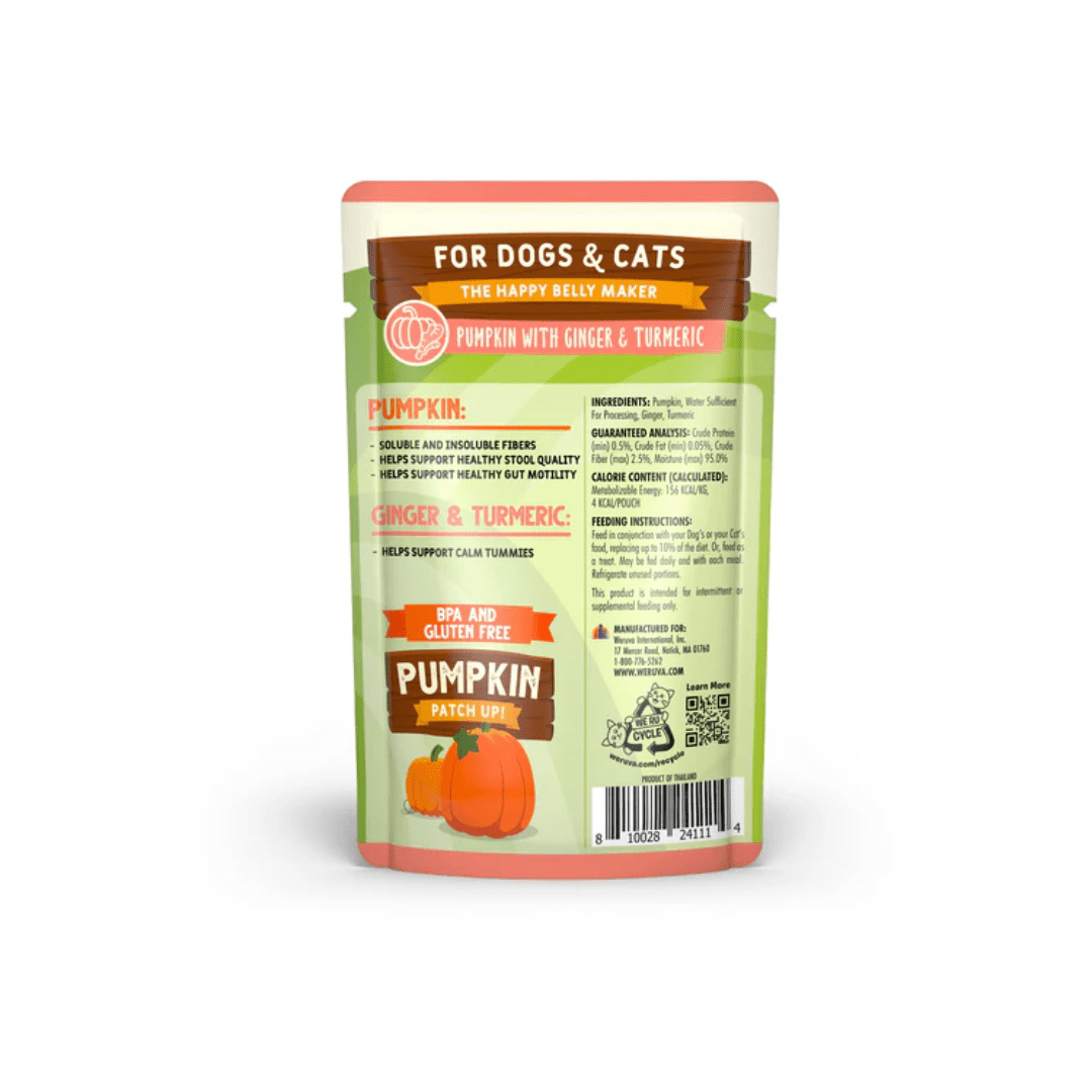 Weruva Dog and Cat Supplements - Pumpkin Patch Up Pumpkin with Ginger & Tumeric Pouch - Toronto Pets