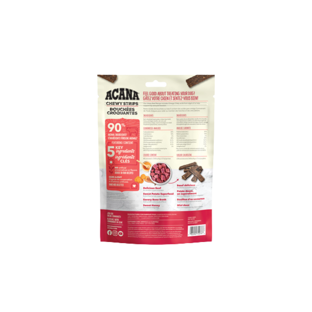Acana Dog Treats - Chewy Strips Hip & Joint Support Beef Recipe