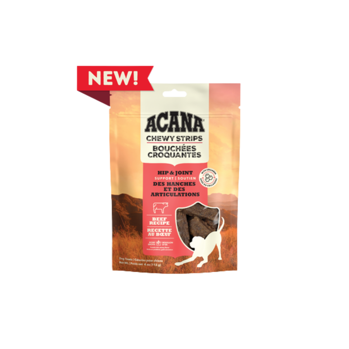 Acana Dog Treats - Chewy Strips Hip & Joint Support Beef Recipe