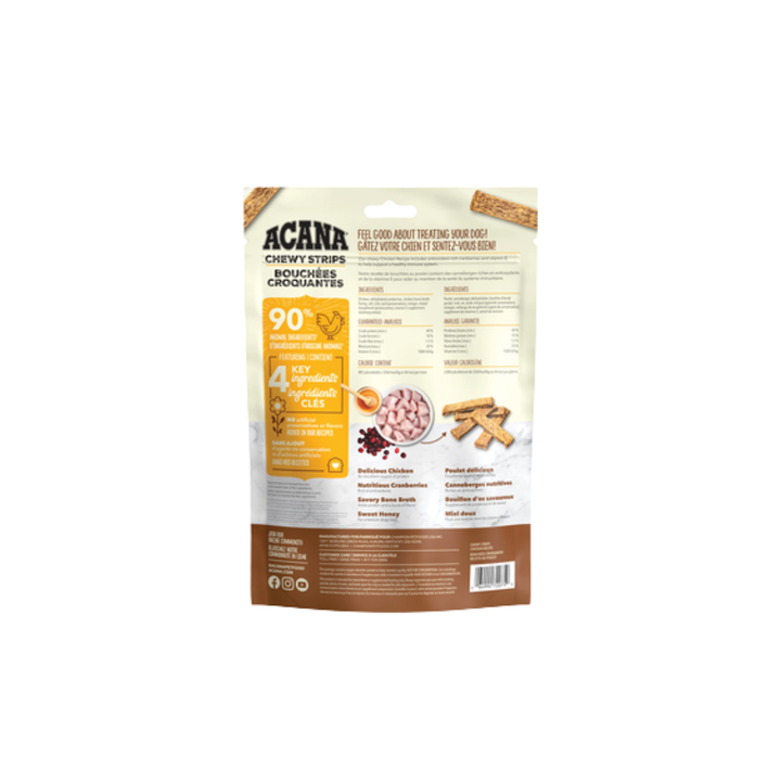 Acana Dog Treats - Chewy Strips Immune System Support Chicken Recipe