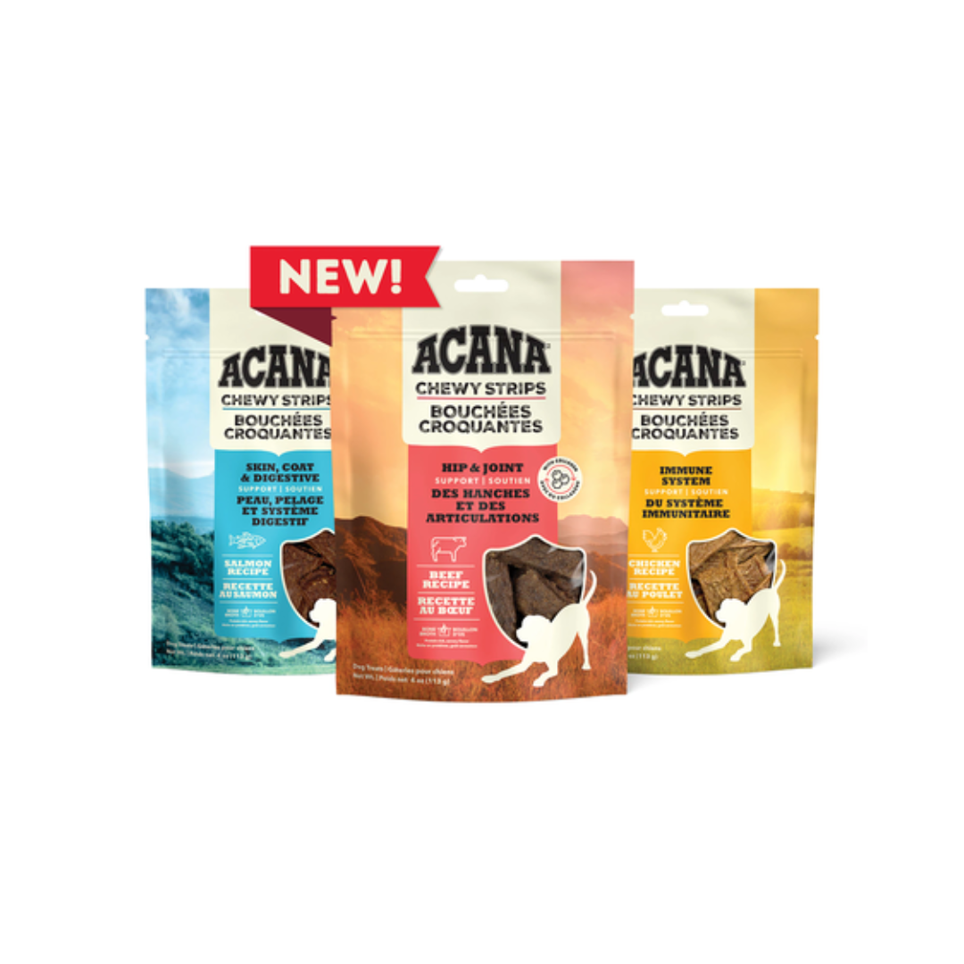 Acana Dog Treats - Chewy Strips Immune System Support Chicken Recipe