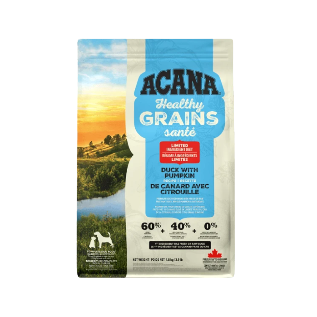 Acana Dry Dog Food - Healthy Grains Duck With Pumpkin Recipe