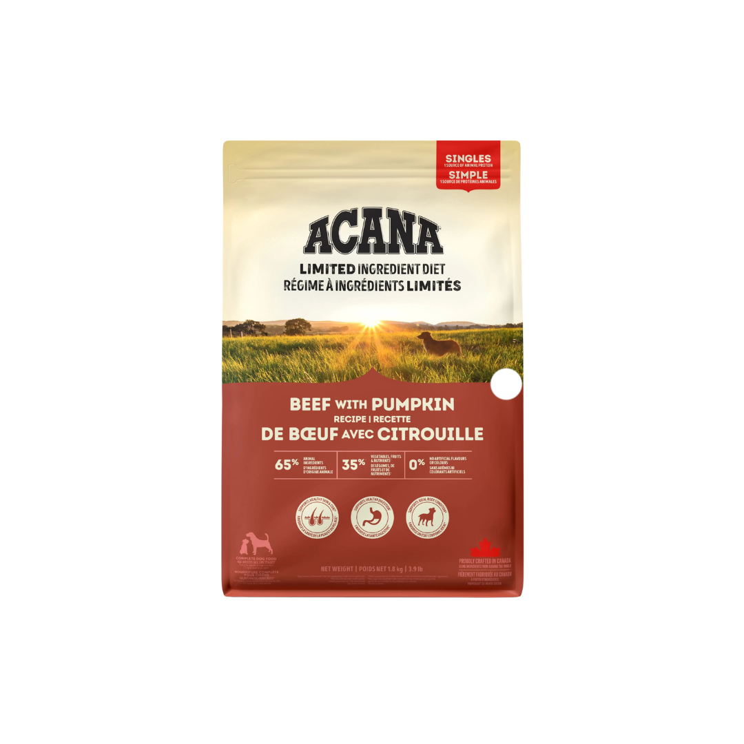 Acana Dry Dog Food - Singles Beef With Pumpkin Recipe