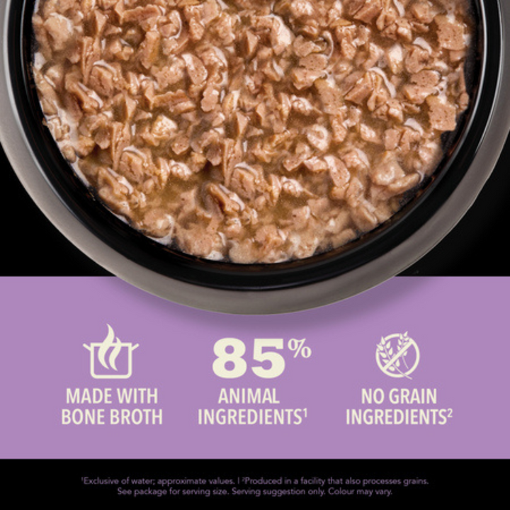 Acana Wet Cat Food -  Chunks in Broth Chicken & Salmon Recipe for Kittens Canned