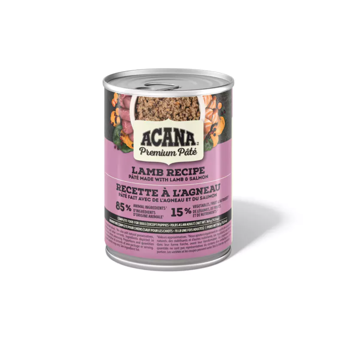 Acana Wet Dog Food - Premium Pate Lamb Recipe Canned