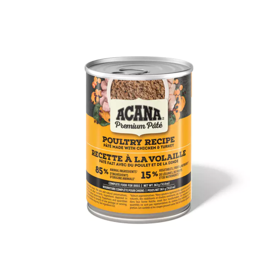 Acana Wet Dog Food - Premium Pate Poultry Recipe Canned