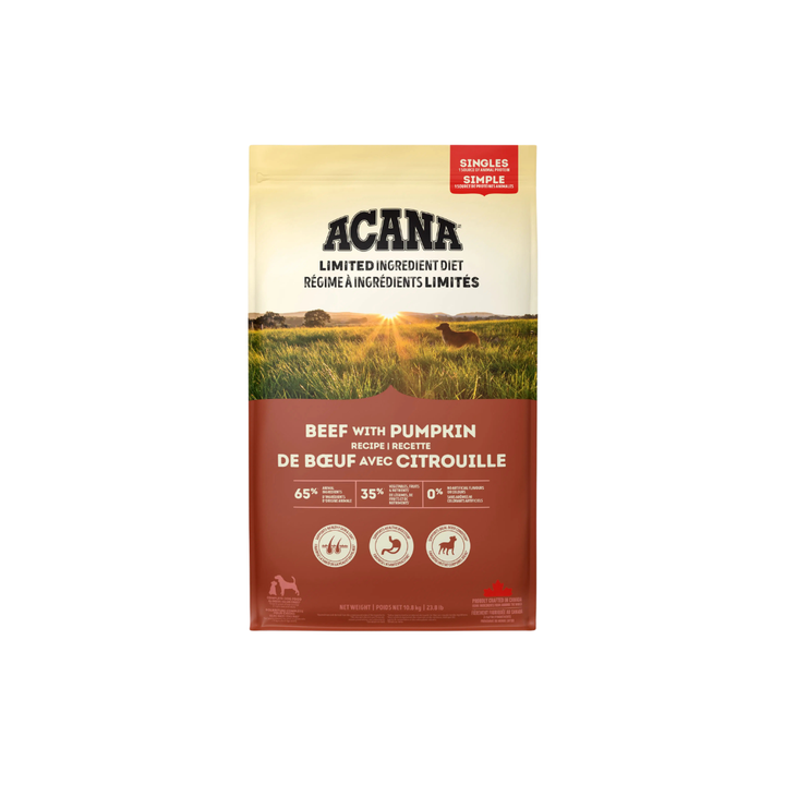 Acana Dry Dog Food - Singles Beef With Pumpkin Recipe