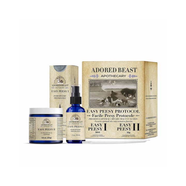 Adored Beast Dog and Cat Supplements - Easy Peesy Protocol | Promote Urinary Tract Function Two Product Kit