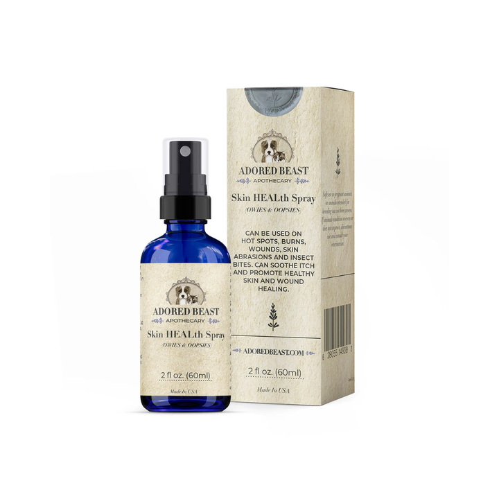 Adored Beast Dog and Cat Supplements - Skin HEALth Spray | Topical Cuts, Scrapes, & Sores
