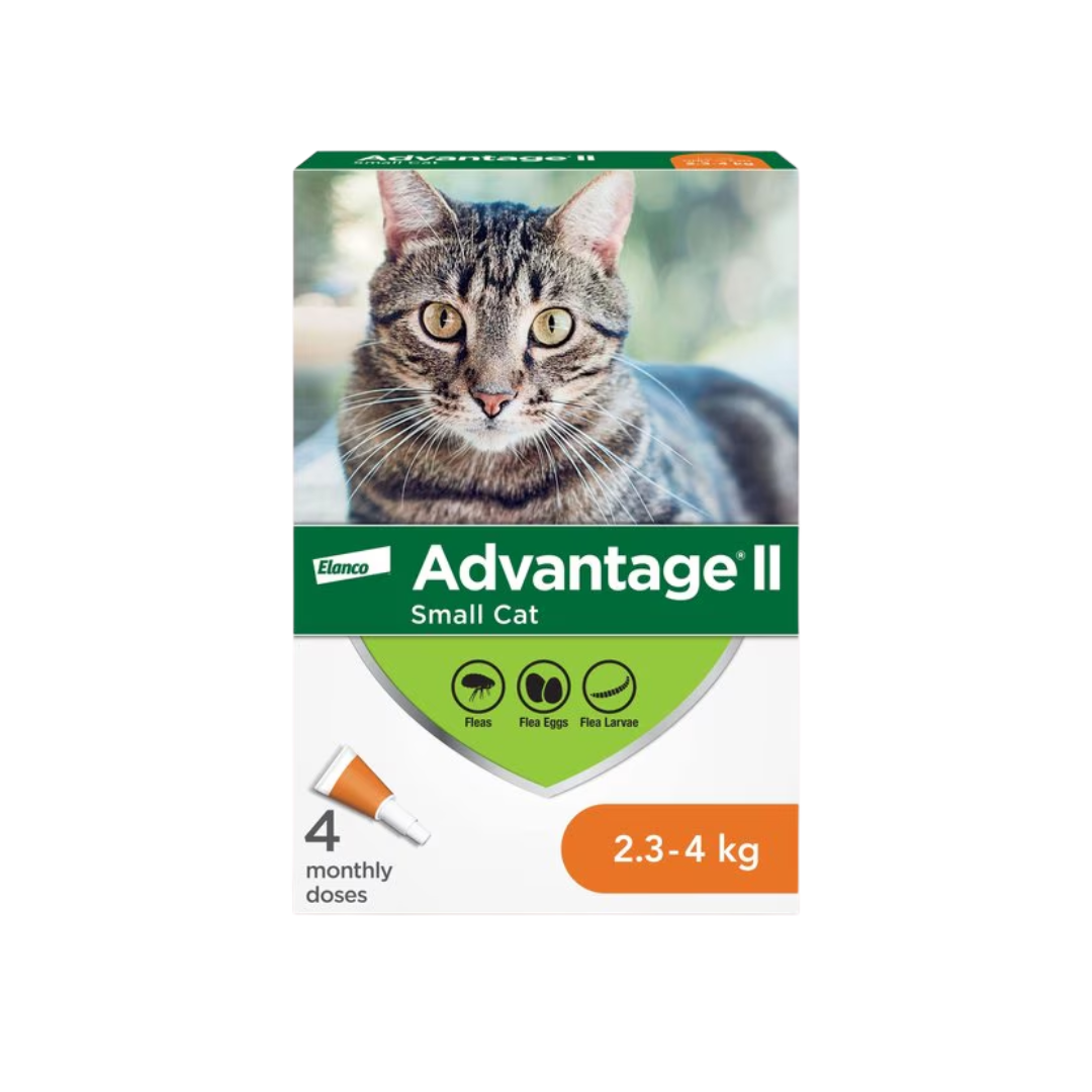 Advantage II Cat Flea and Tick Control - Small Cats 2.3 to 4 KG