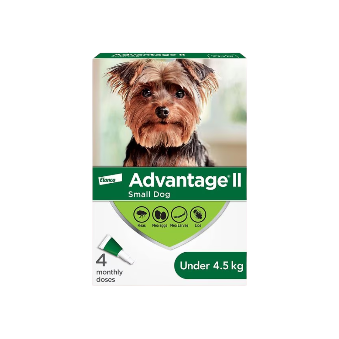 Advantage II Dog Flea and Tick Control - Small Dogs < 4.5 KG