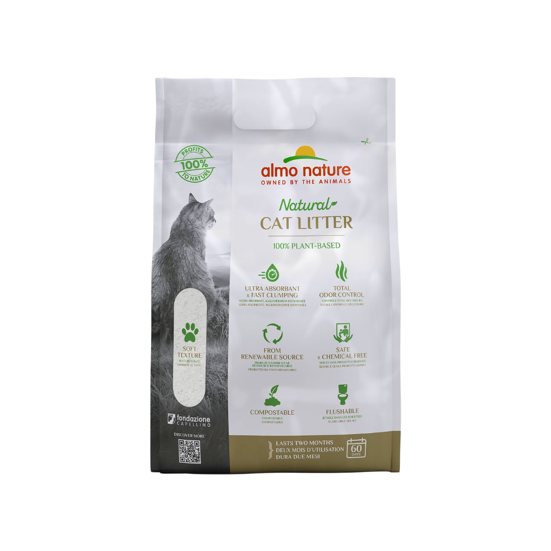Almo Nature Cat Litter - Clumping Plant Based Litter