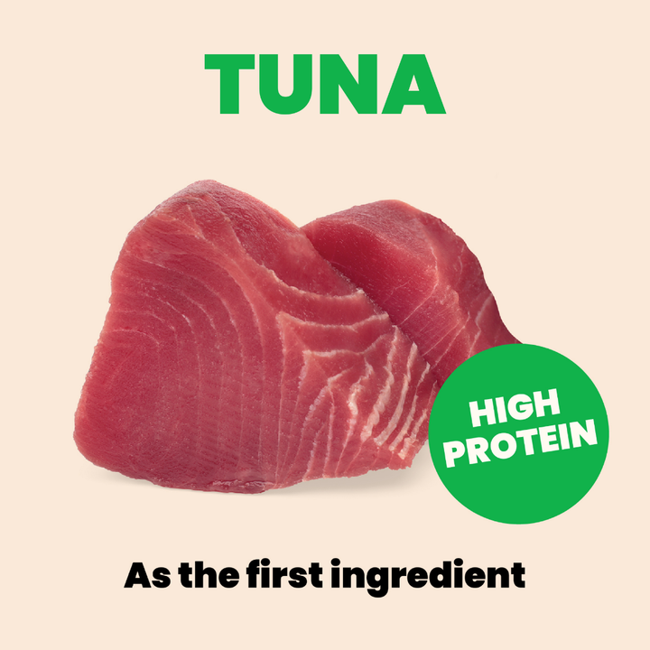Almo Nature Wet Cat Food - HQS Mousse Tuna with Zucchini Recipe in Gravy Canned