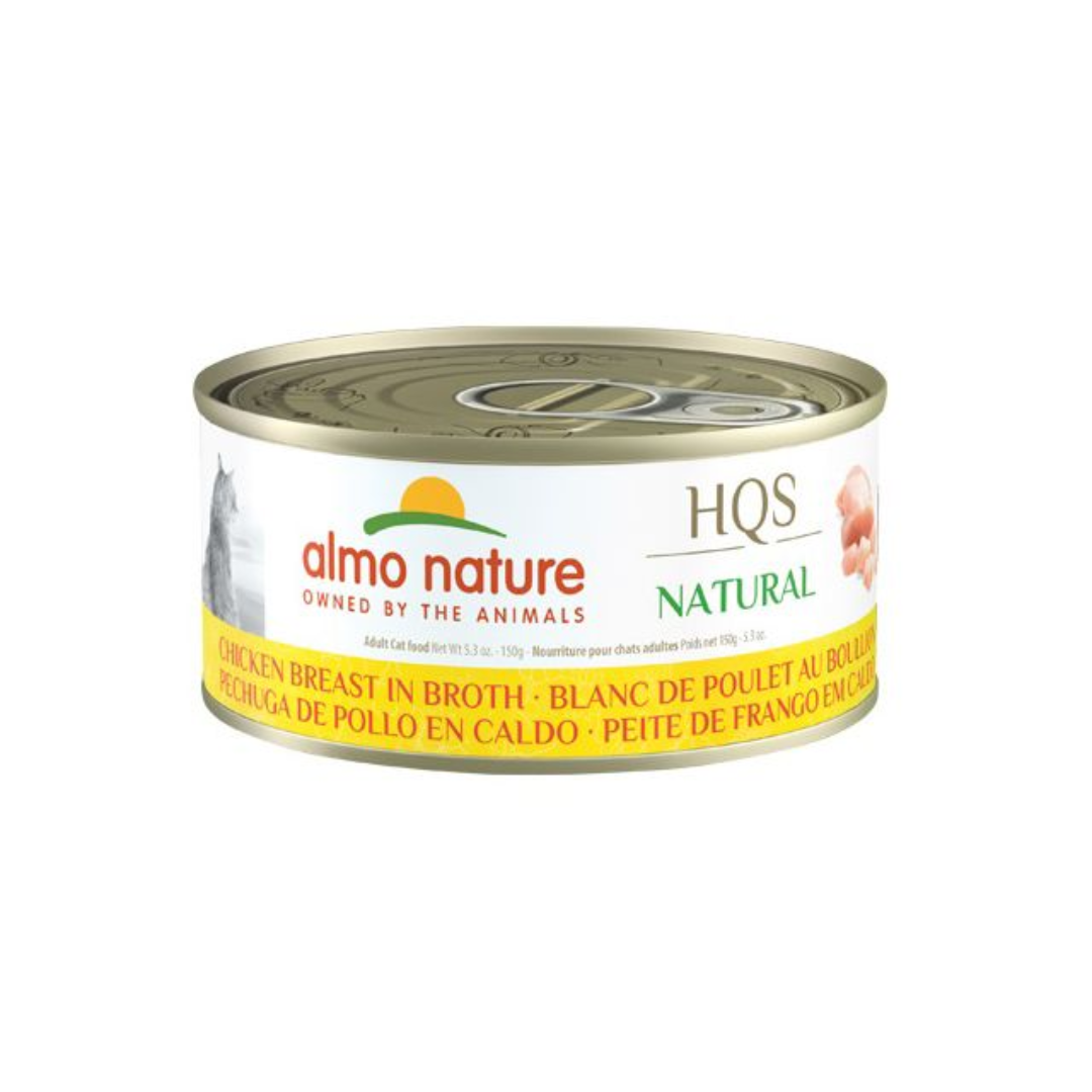 Almo Nature Wet Cat Food - HQS Natural Chicken Breast in Broth Canned