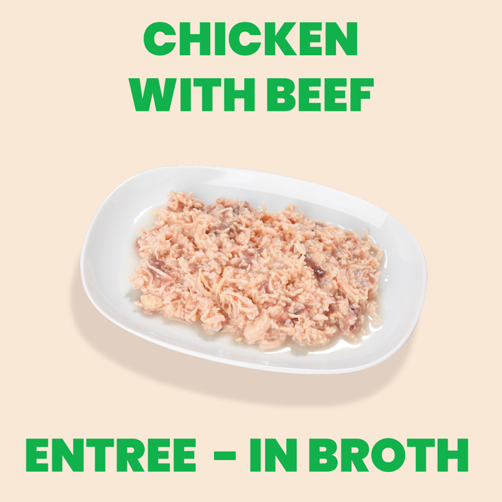 Almo Nature Wet Dog Food - Natural HQS Chicken Entree with Beef in Broth Canned
