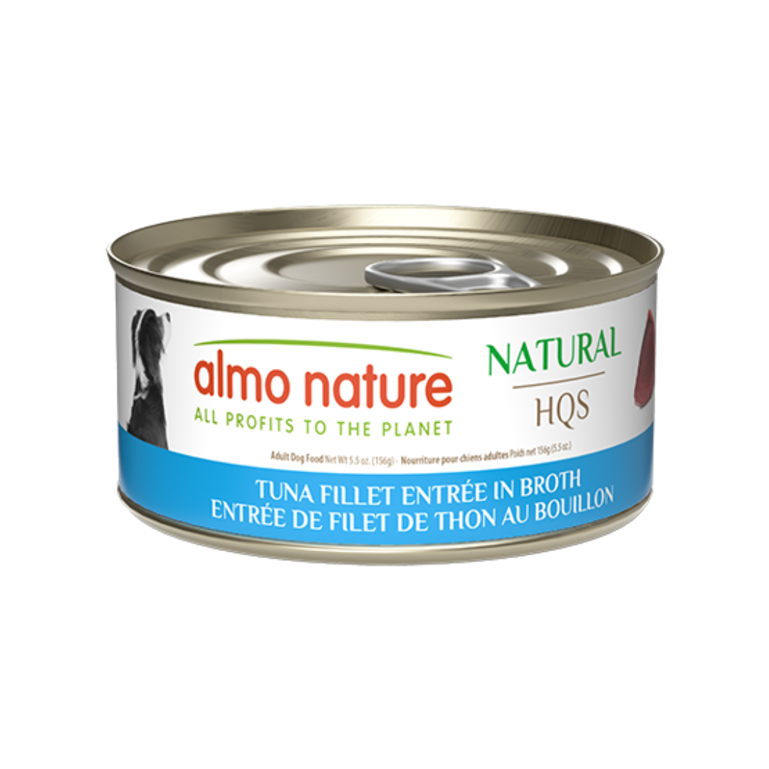 Almo Nature Wet Dog Food - Natural HQS Tuna Fillet In Broth Canned