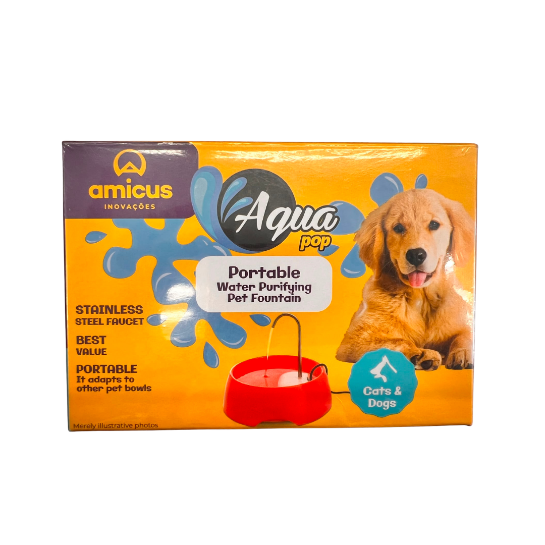 Amicus Pet Feeders - Aqua Pop Portable Pet Fountain