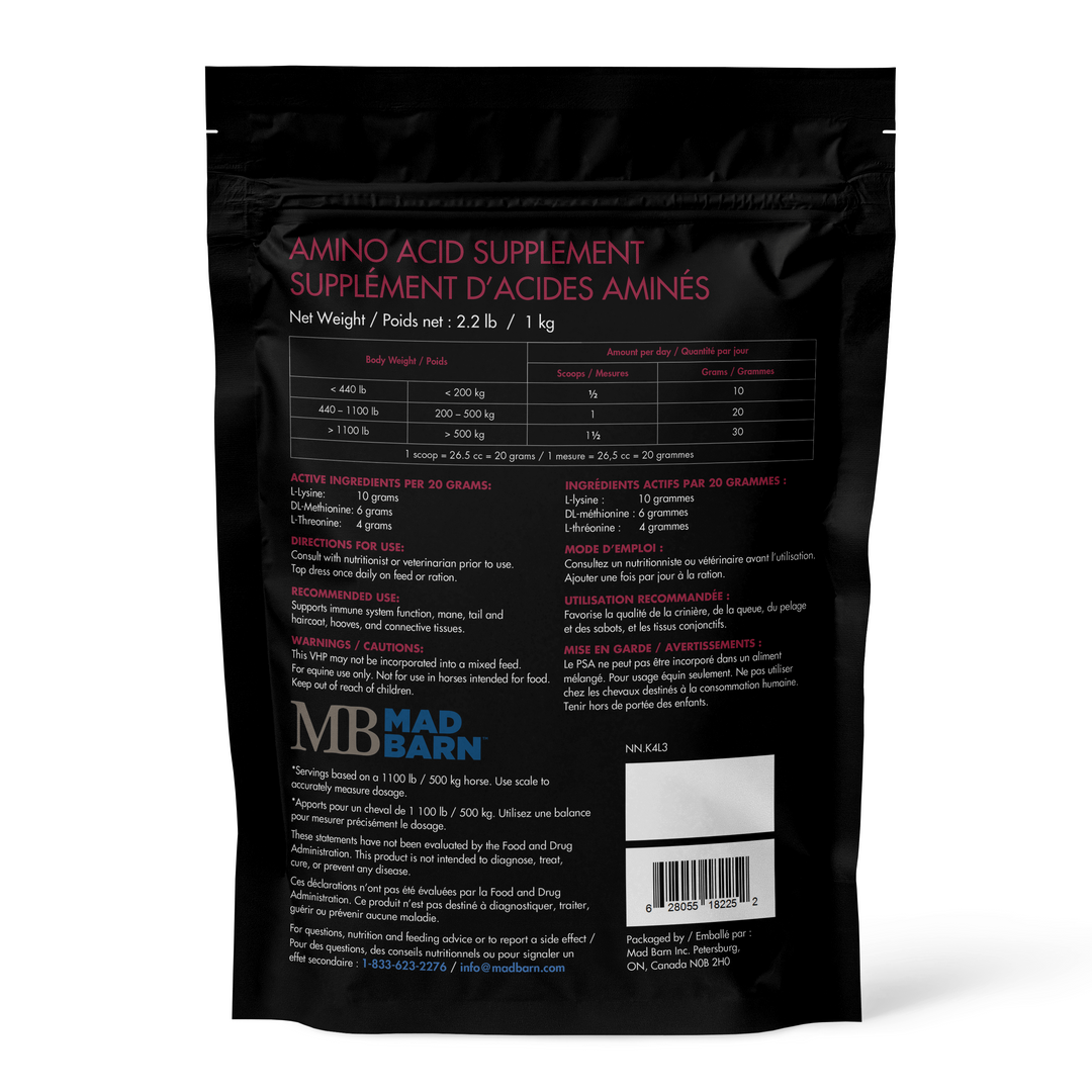 Equine Supplements - Mad Barn Three Amigos (Lys, Met, Thr)