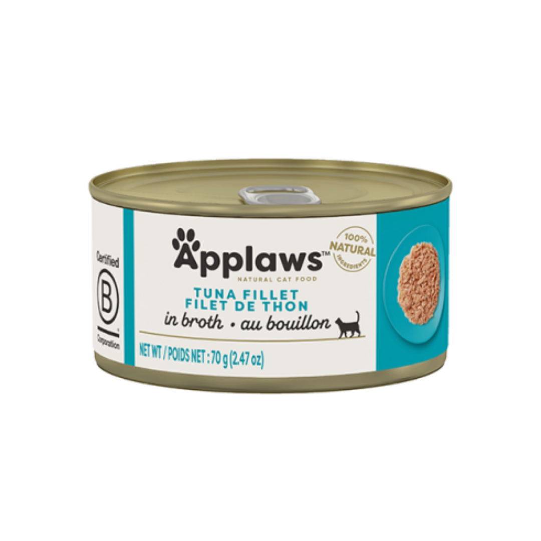 Applaws Wet Cat Food - Tuna Fillet In Broth Canned