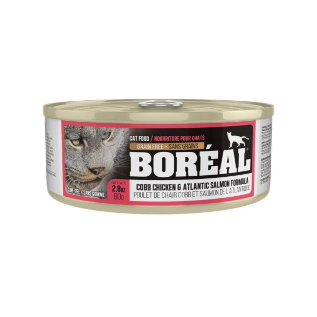 BOREAL Wet Cat Food - Cobb Chicken and Atlantic Salmon Canned