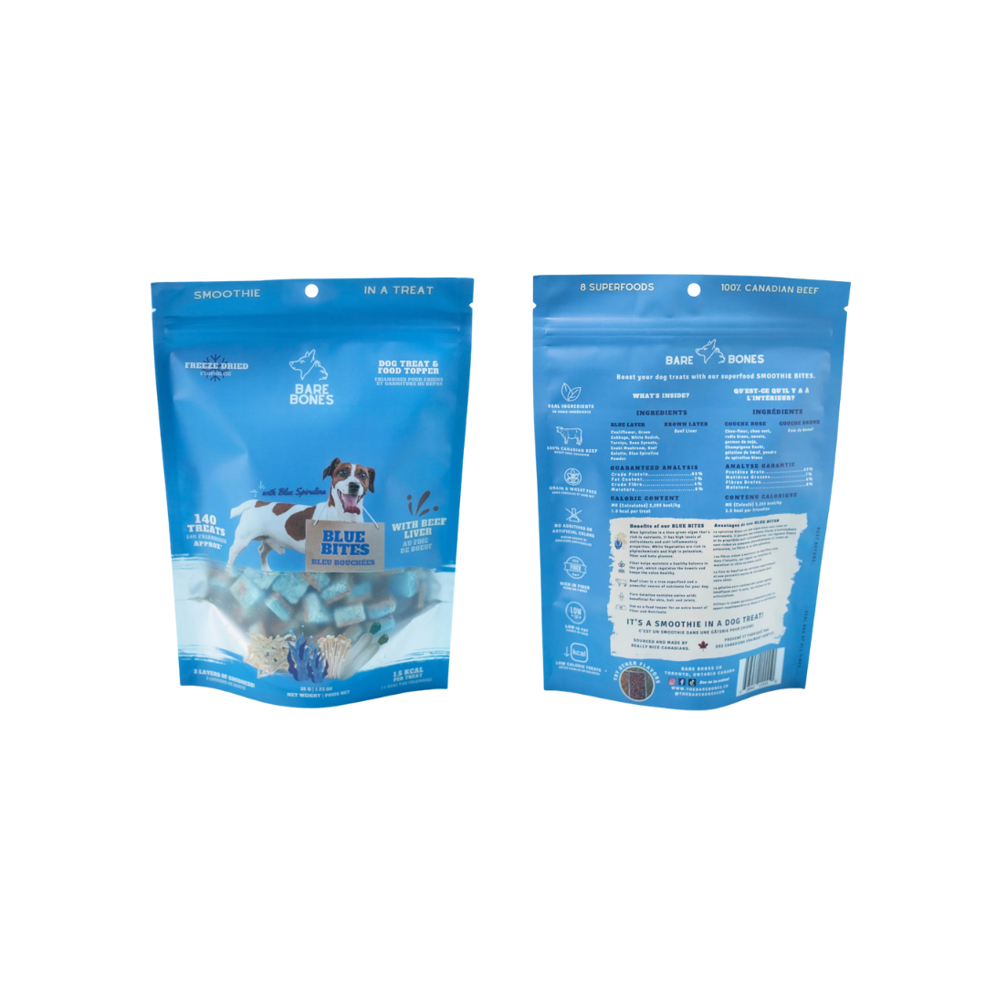 Bare Bones Freeze-Dried Dog Treats - Blue Bites