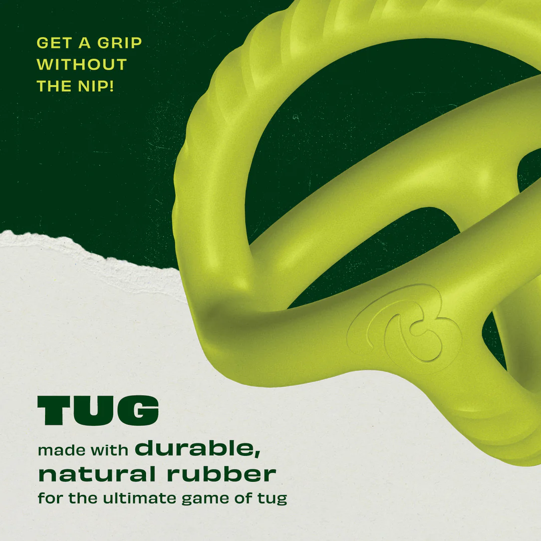 Benebone Dog Toys - Bounce Natural Rubber Tug Toy