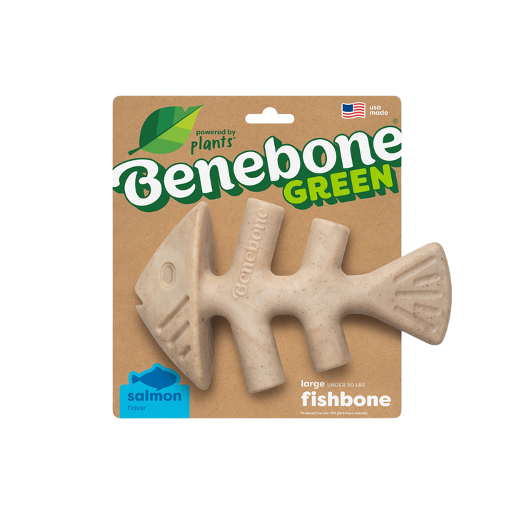Benebone Dog Toys -  Eco Fishbone Salmon