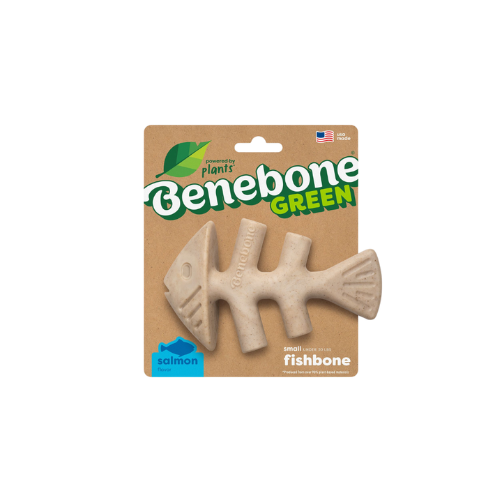 Benebone Dog Toys -  Eco Fishbone Salmon