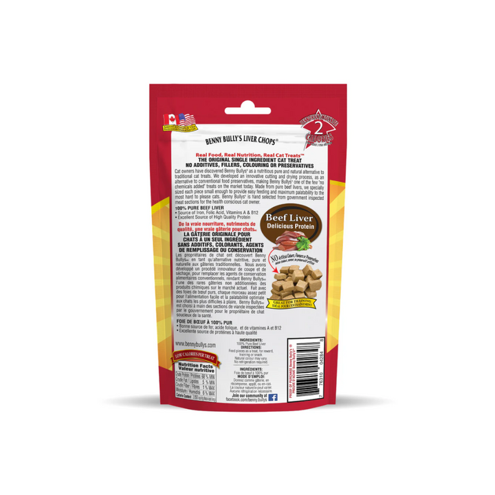 Benny Bully's Freeze Dried Cat Treats - Liver Chops