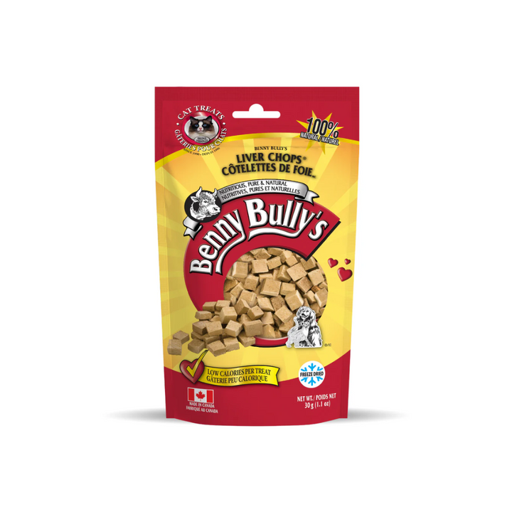 Benny Bully's Freeze Dried Cat Treats - Liver Chops